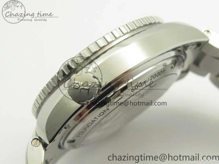 0306 Planet Ocean 600M Co-Axial GMT 43.5mm VSF 1:1 Best Edition Black Dial Orange Markers on SS Bracelet A8605 Super Clone Elegant 8024